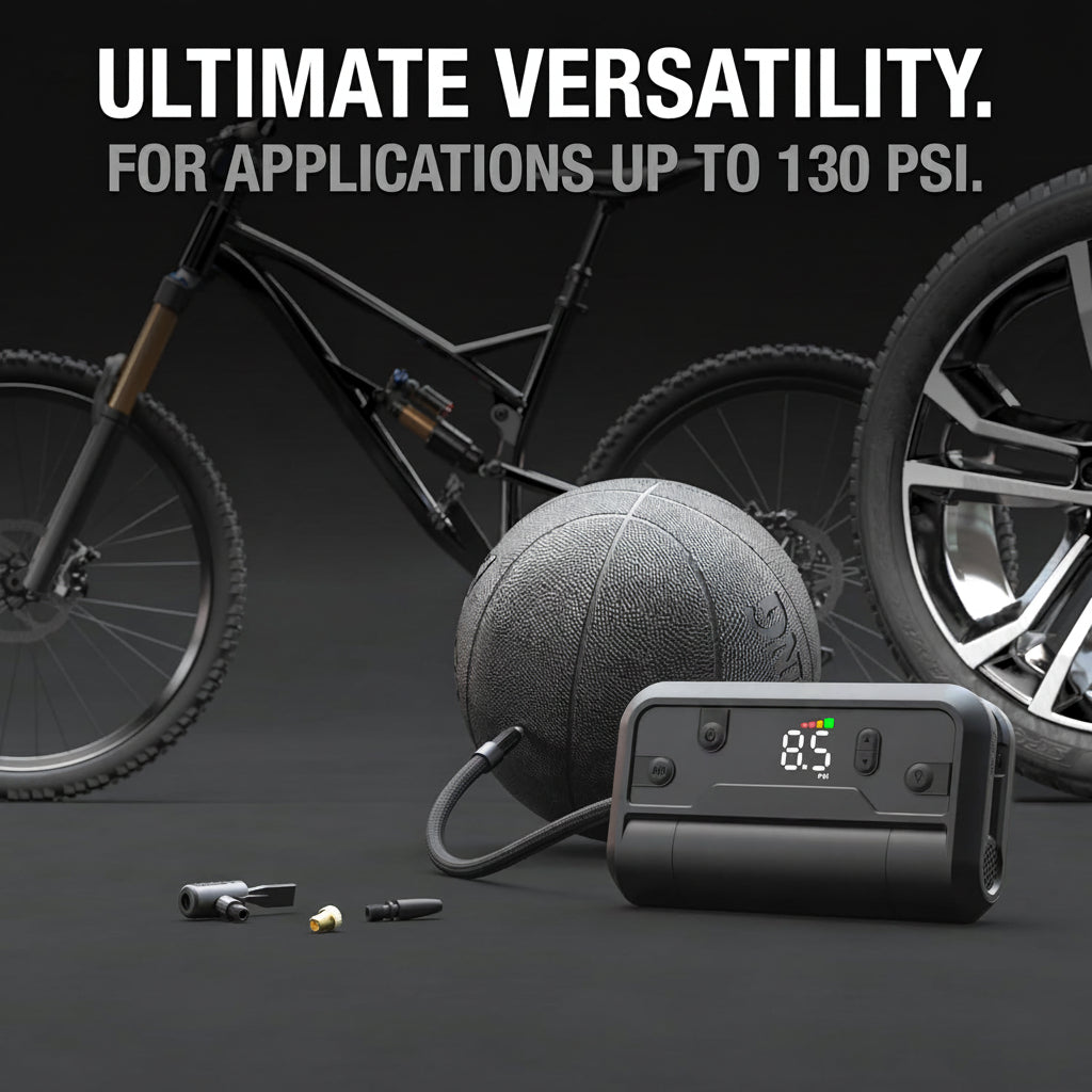 Air AL5 Cordless Tire Inflator - USB-C Rechargeable, 17 LPM, Digital Gauge/Auto-Shutoff for 31" Tires
