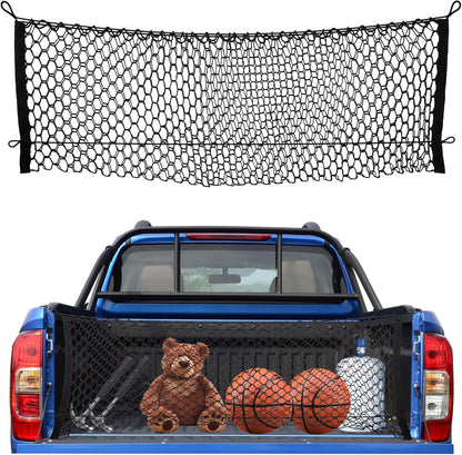 Heavy Duty Elastic Cargo Net (18"x50") for Ford, Chevy & GMC Pickup Beds