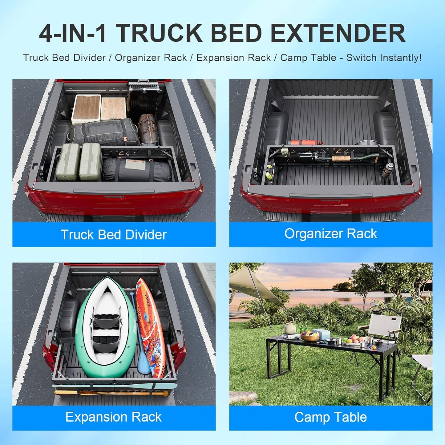 Tailgate Extender Compatible with 2019-2025 Chevy Silverado GMC Sierra Bed Extension Replacement for 2019-2025 Chevy Silverado Accessories