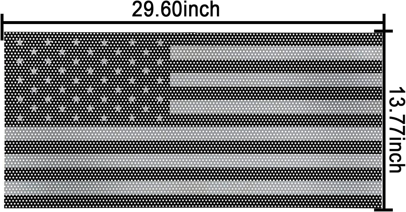 2018-2025 Jeep Gladiator JT / Wrangler JL Grille Insert - Faded US Flag Design