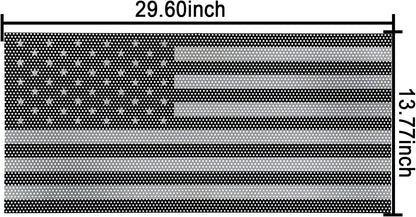 2018-2025 Jeep Gladiator JT / Wrangler JL Grille Insert - Faded US Flag Design
