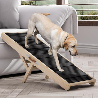 Portable Dog Ramp for Bed up to 200LBS with Anti-Slip Mat & Carrying Handle for Small & Medium Dogs to Get on Couch