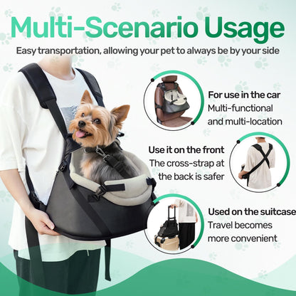 Luxurious Vegan Leather Booster Seat for Tiny Dogs
