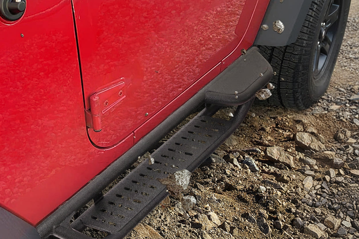 6" Two-Step Running Boards for 2007-2018 Jeep Wrangler JK 2-Door