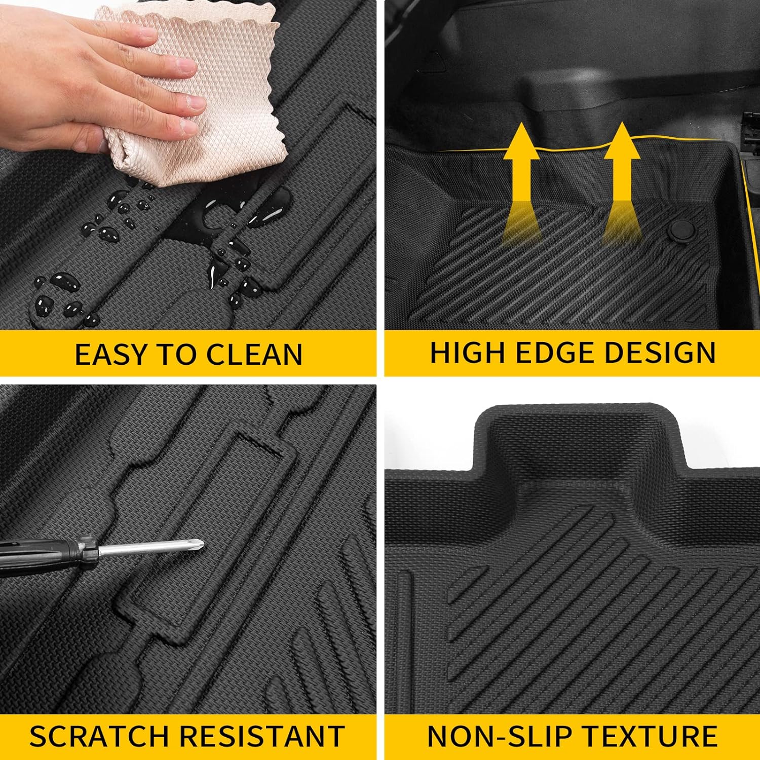 Floor Mats Compatible with 2021 2022 2023 2024 Ford Bronco - OHMU
