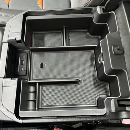 Center Console Organizer Tray for 2019-2023 Chevy/GMC 1500 & HD (Full Console/Bucket Seats Only) - Black