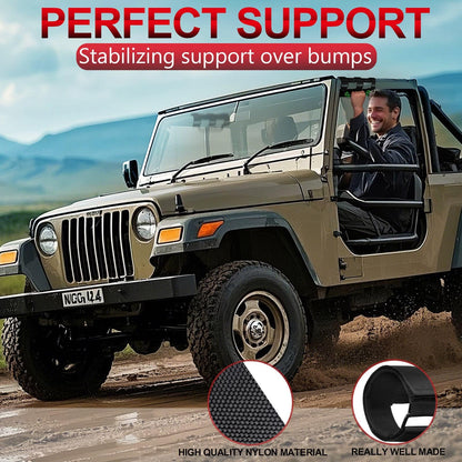 Upgraded Roll Bar Grab Handles for Jeep Wrangler & Gladiator (1955-2023, Green)
