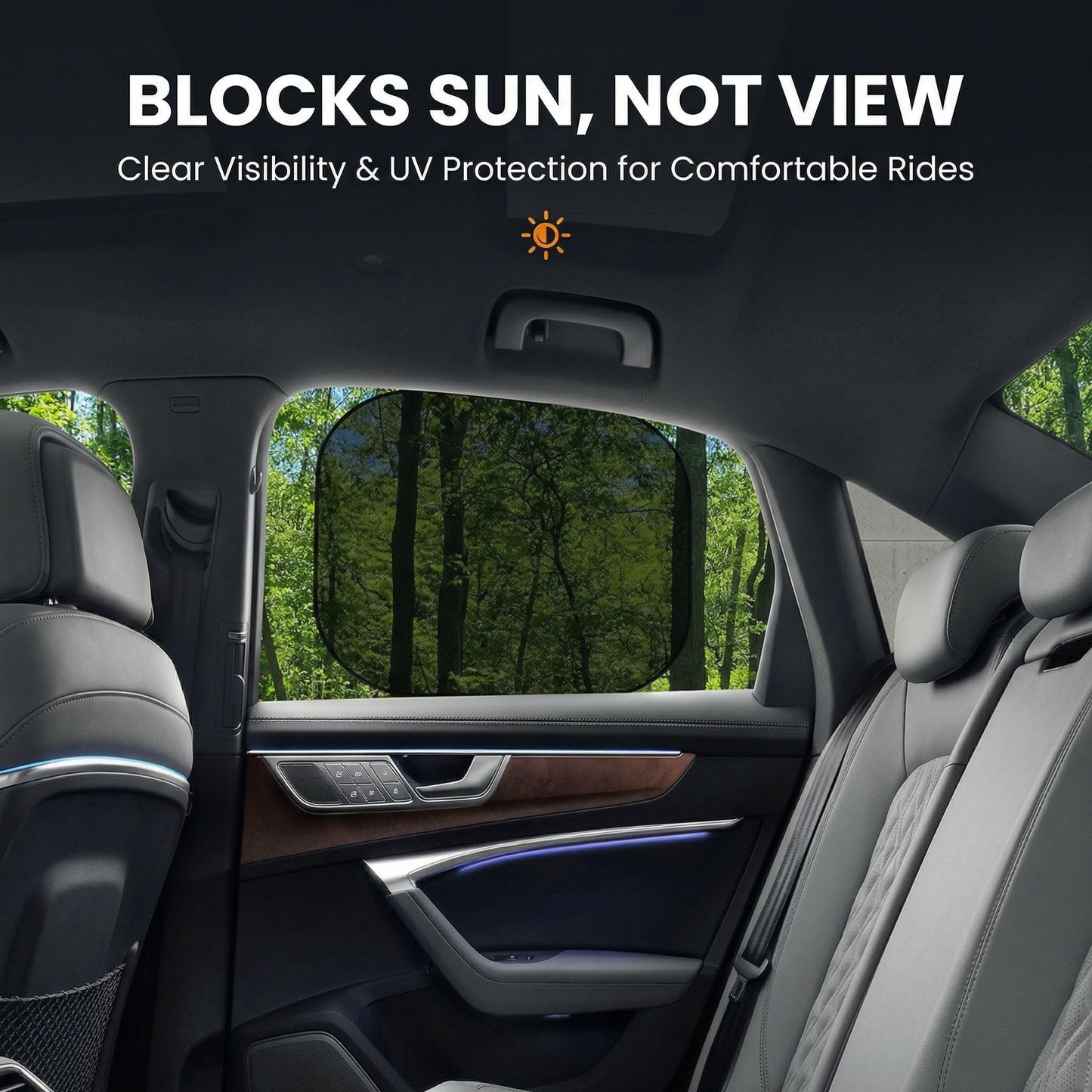 5 Pcs Car Side Window Shades for Grand Caravan, UV Protection
