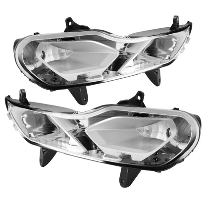 Clear Lens Front Bumper Fog Lamps for 2013-2016 Ford Escape Kuga