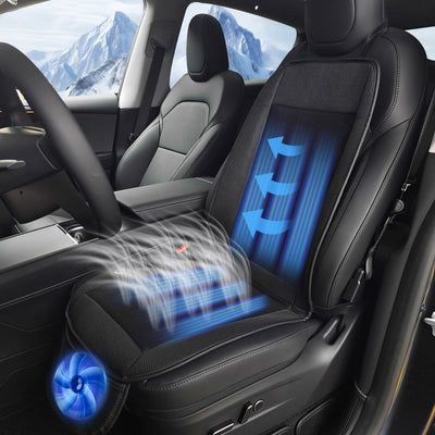 Ventilated Car Seat Cooler with Turbo Fan, 3-Speed Adjustable Airflow