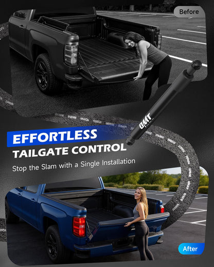 Tailgate Assist for 2009-2025 Dodge Ram 1500/2500/3500 - Smooth Drop, Bolt-On