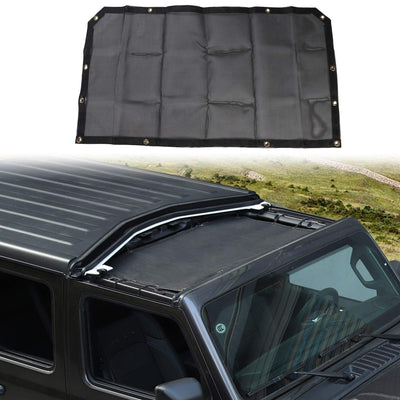 Mesh Bikini Top Sun Shade for 2018-2023 Jeep Wrangler JL & Gladiator JT - Black