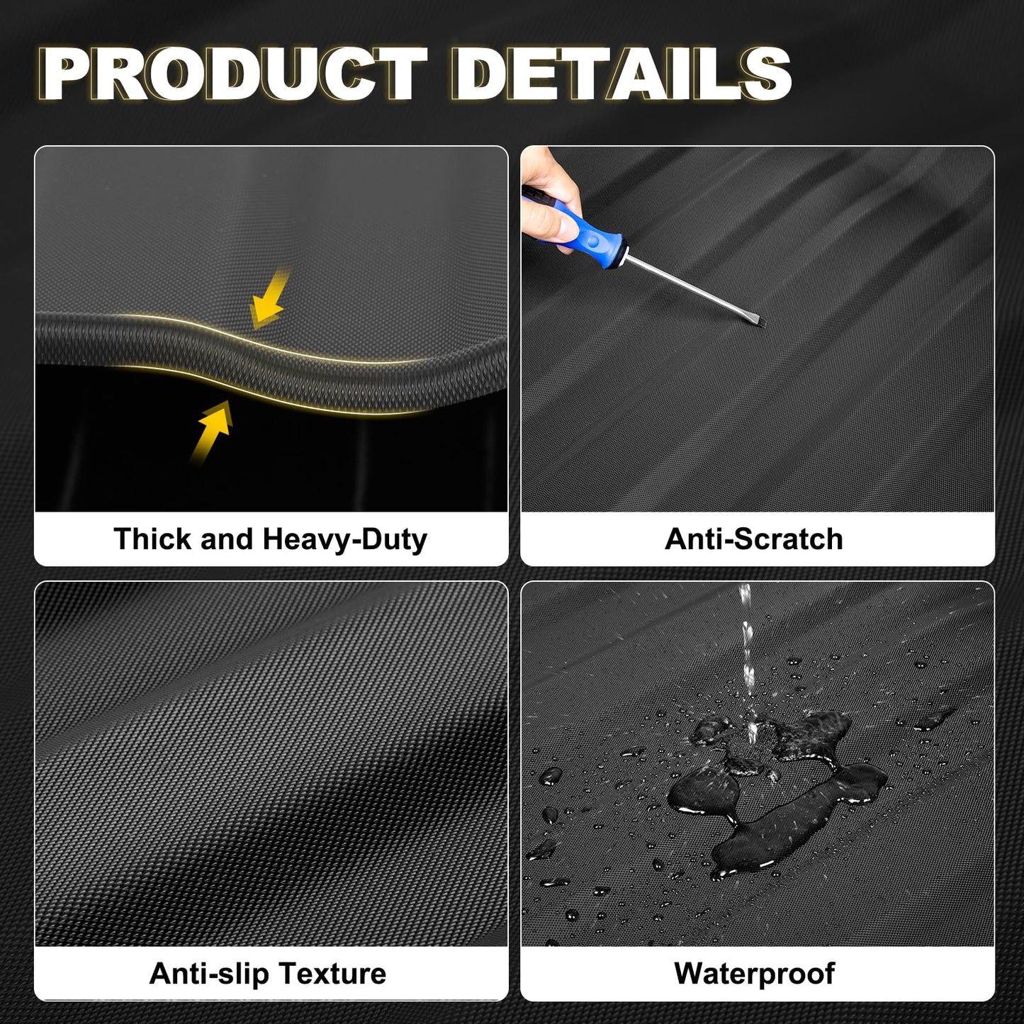 5.5' TPE Truck Bed Mat for 2015-2025 Ford F-150 & 2022-2023 Lightning - All-Weather Protection