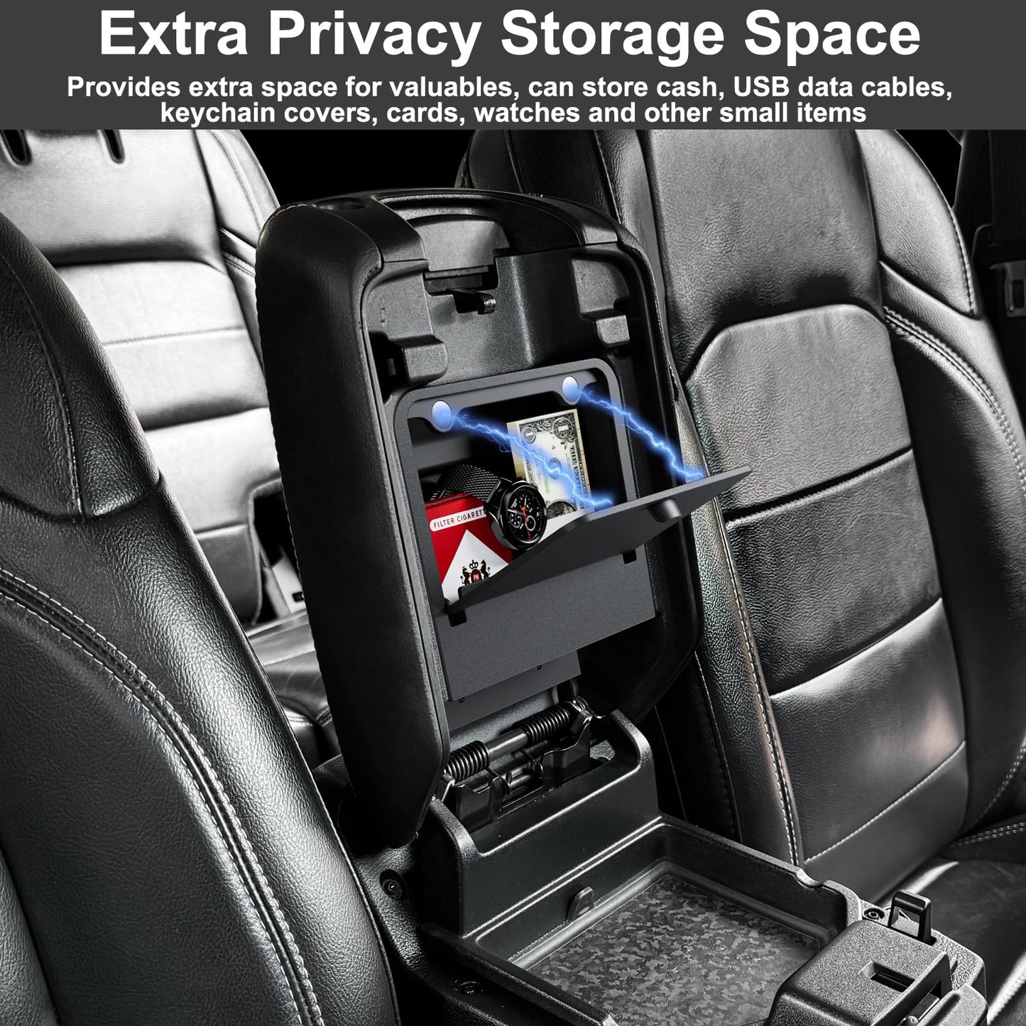 Front Under Seat Storage Organizer (2-PCS) for 2018-2026 Jeep Wrangler JL & Gladiator JT (Excludes Power Seats)