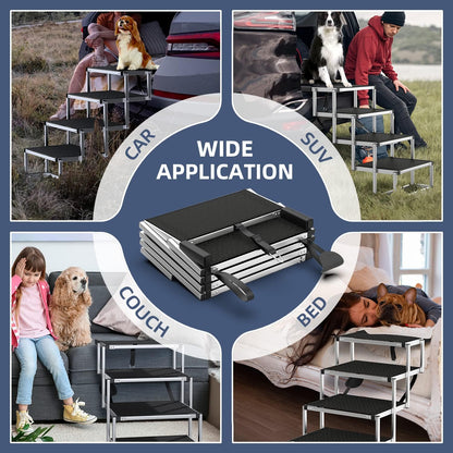 Supports up to 250 lbs Extra Wide Dog Ramps for Large Dogs - OHMU