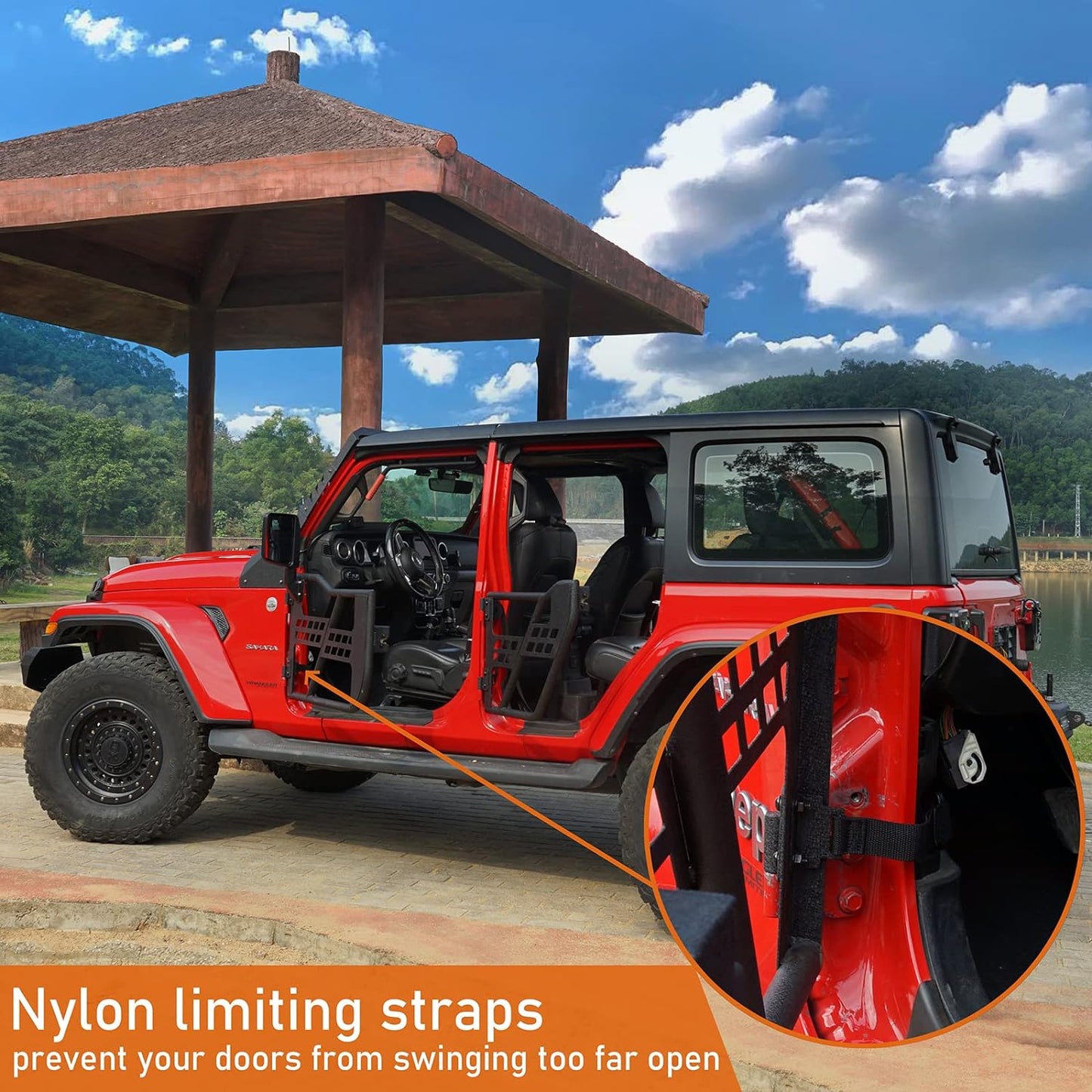 Wrangler JL Gladiator 4 Doors textured Tube Half Guards for Jeep Wrangler JL Unlimited | Gladiator JT 2018-2023