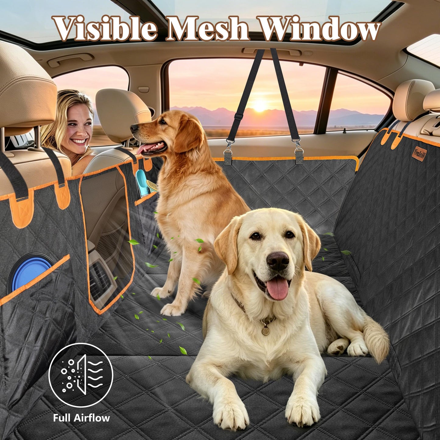 Heavy Duty Waterproof Dog Hammock with Hard Bottom Extender