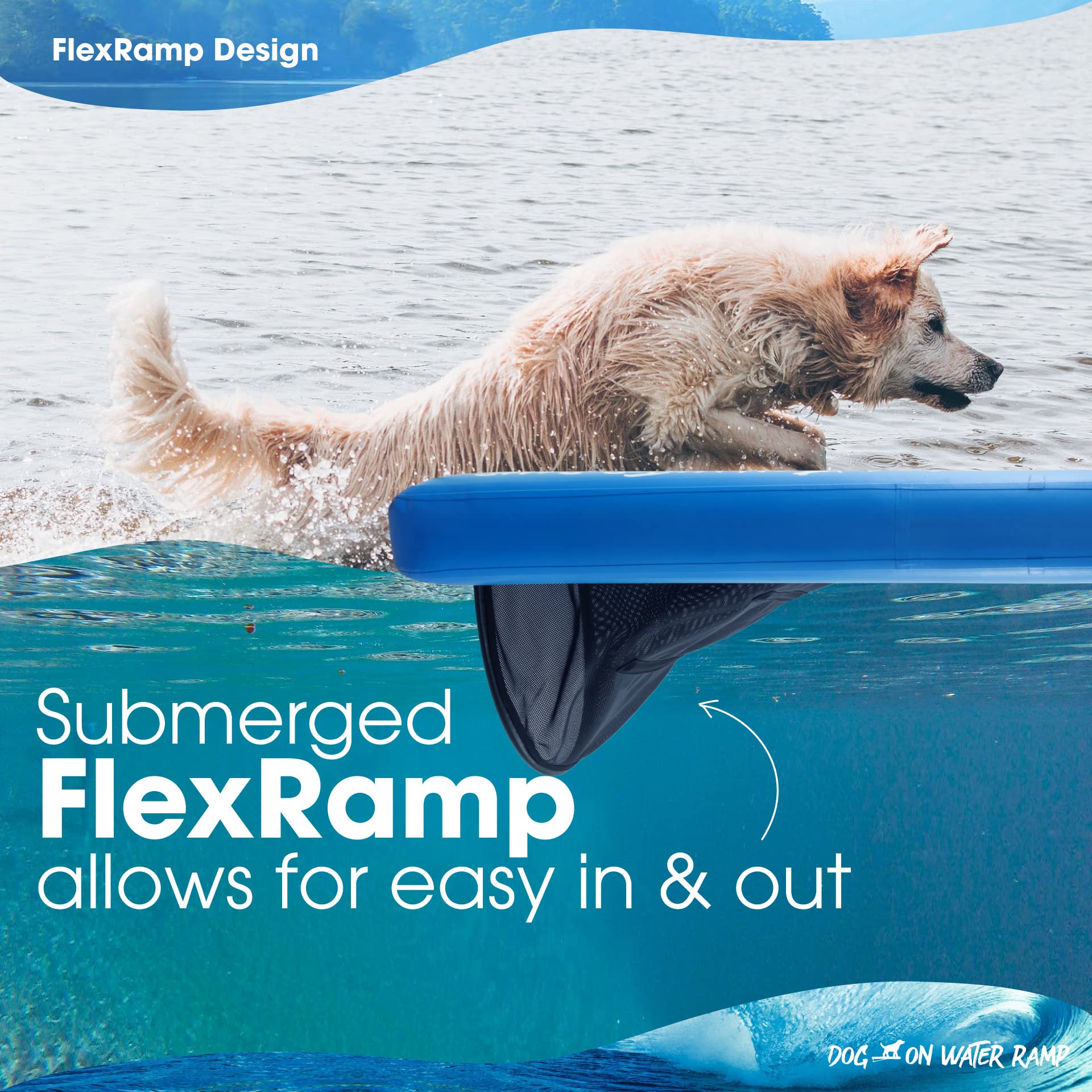 2024 Model Dog on Water Ramp for Boat, Dock, or Pool - OHMU