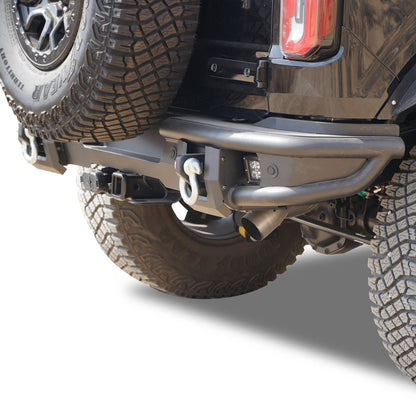 Armour Heavy Duty Matte Black Rear Bumper Kit for Ford Bronco