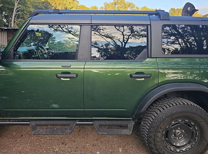 Bronco Window Pillar Black American Flag Accent Trim