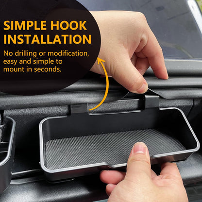 Sunglass Holder for 2021-2026 Ford Bronco 2/4-Door - Sun Visor Organizer (Black)