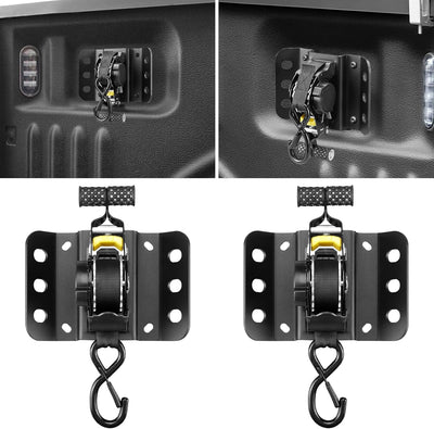 2PCS Retractable Tie Down Straps for 2015-2025 Ford F150