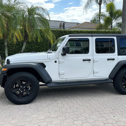 JL 4-Door OE Style Matte Black Running Boards