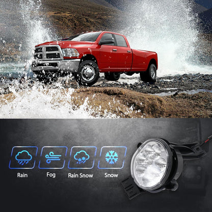 2-PCS LED Fog Lights for 2002-2008 Ram 1500, 2003-2009 Durango & 2004-2006 Ram 2500/3500