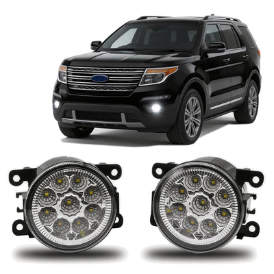 Clear Lens Fog Lights for Ford Explorer 2011-2015
