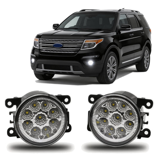 Clear Lens Fog Lights for Ford Explorer 2011-2015