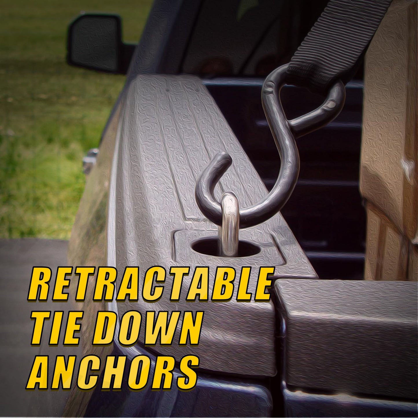 Retractable Truck Bed Tie Down Anchors for F-Series
