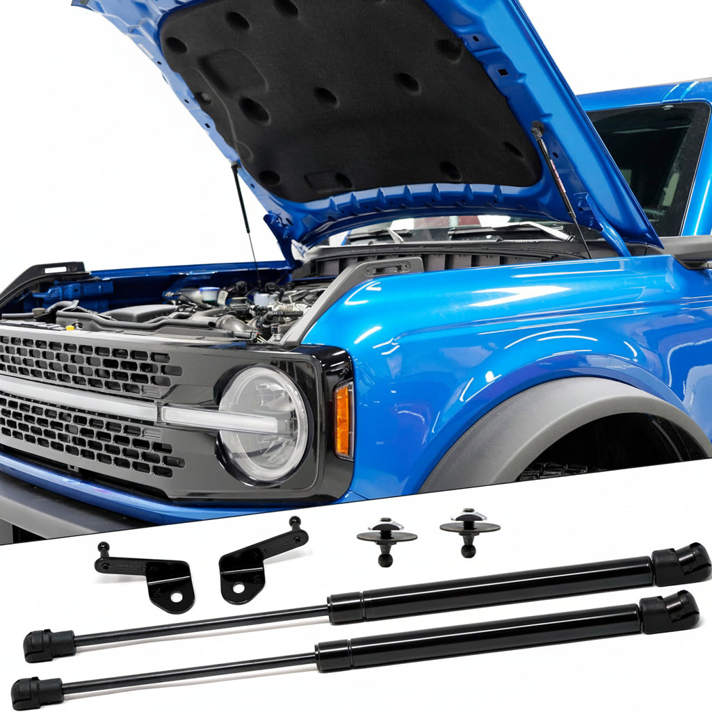 Hood Maxlift Plus System for 2021+ Ford Bronco - Bolt-In (All Black)