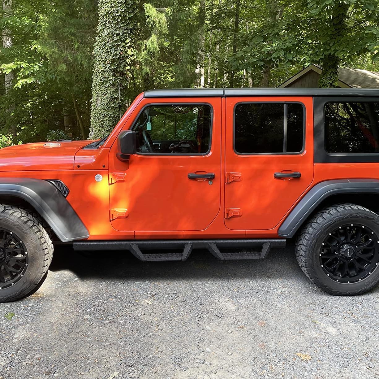 Curved Running Boards / Rock Sliders for 2018-2026 Jeep Wrangler JL 4-Door