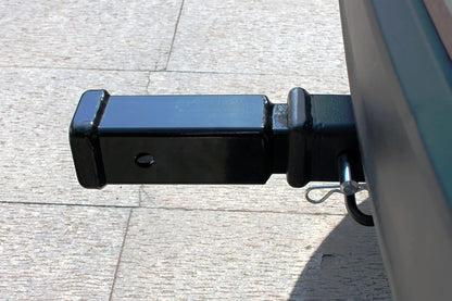 1-1/4" to 2" Hitch Adapter Receiver - 7" Extension, 350 lb Tongue Weight, Includes 5/8" Pin