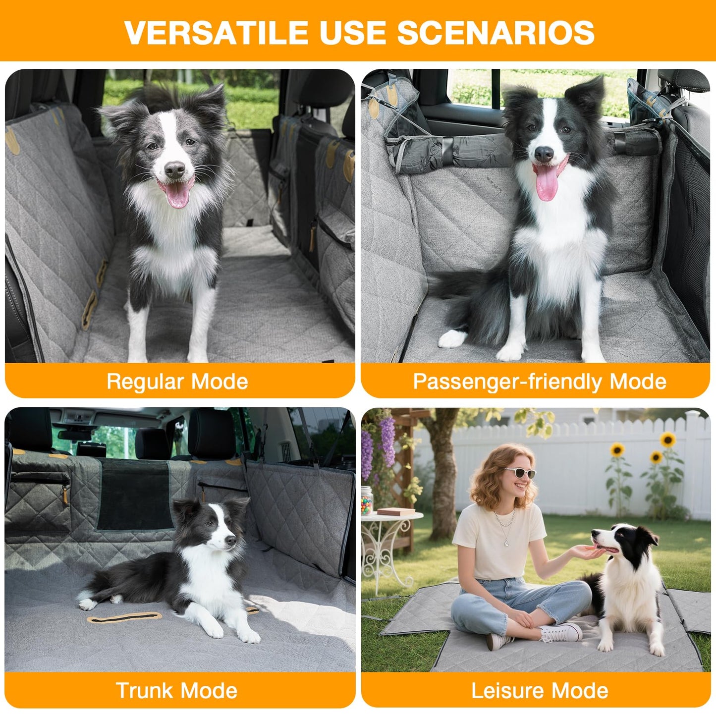 Waterproof Dog Back Seat Extender & Protector for Cars, SUVs