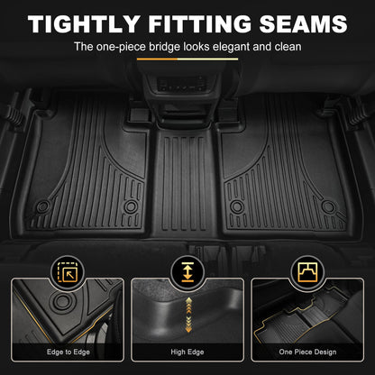 Floor Mats for 2021-2026 Ford Bronco Sport - 1st & 2nd Row, All-Weather Protection