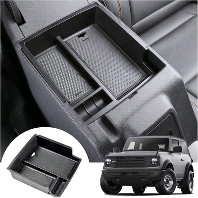 2/4 Door Center Console Organizer Tray for Ford Bronco Accessories 2021-2024