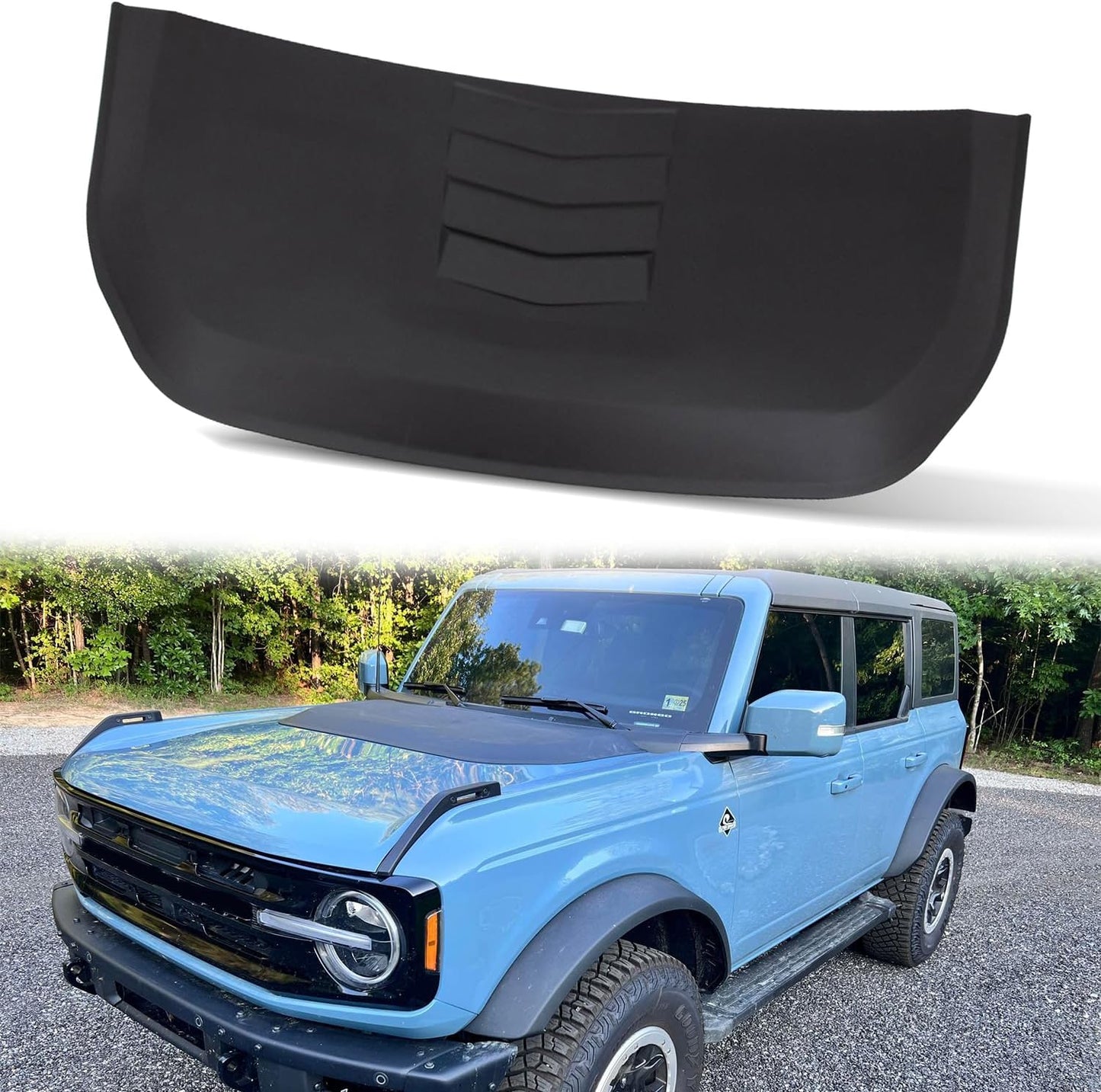 Hood Scoop fit for Ford Bronco 2021 2022 2023 2024 2025 4 Door 2Door (Not Sport)