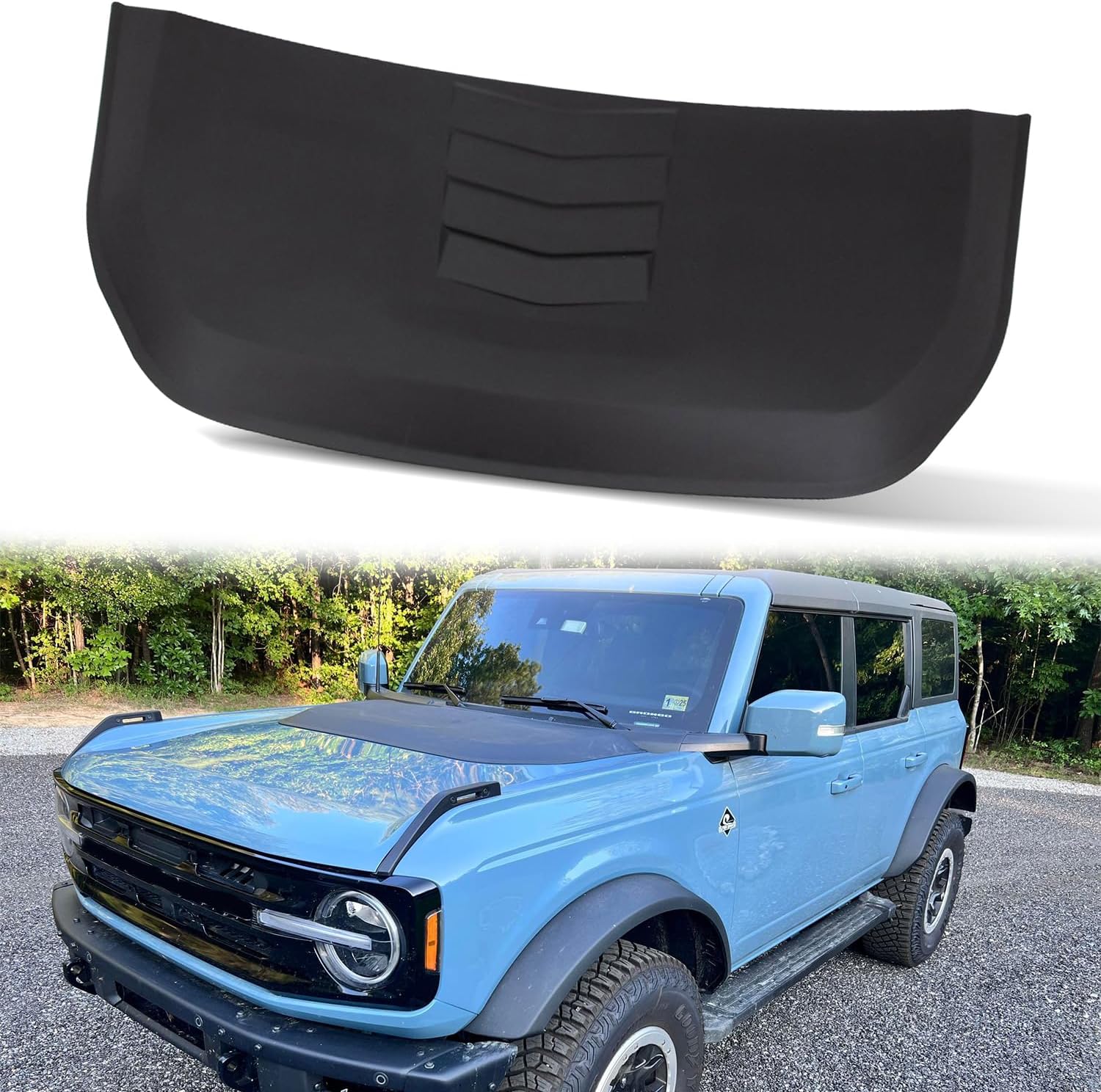 Hood Scoop fit for Ford Bronco 2021 2022 2023 2024 2025 4 Door 2Door (Not Sport)