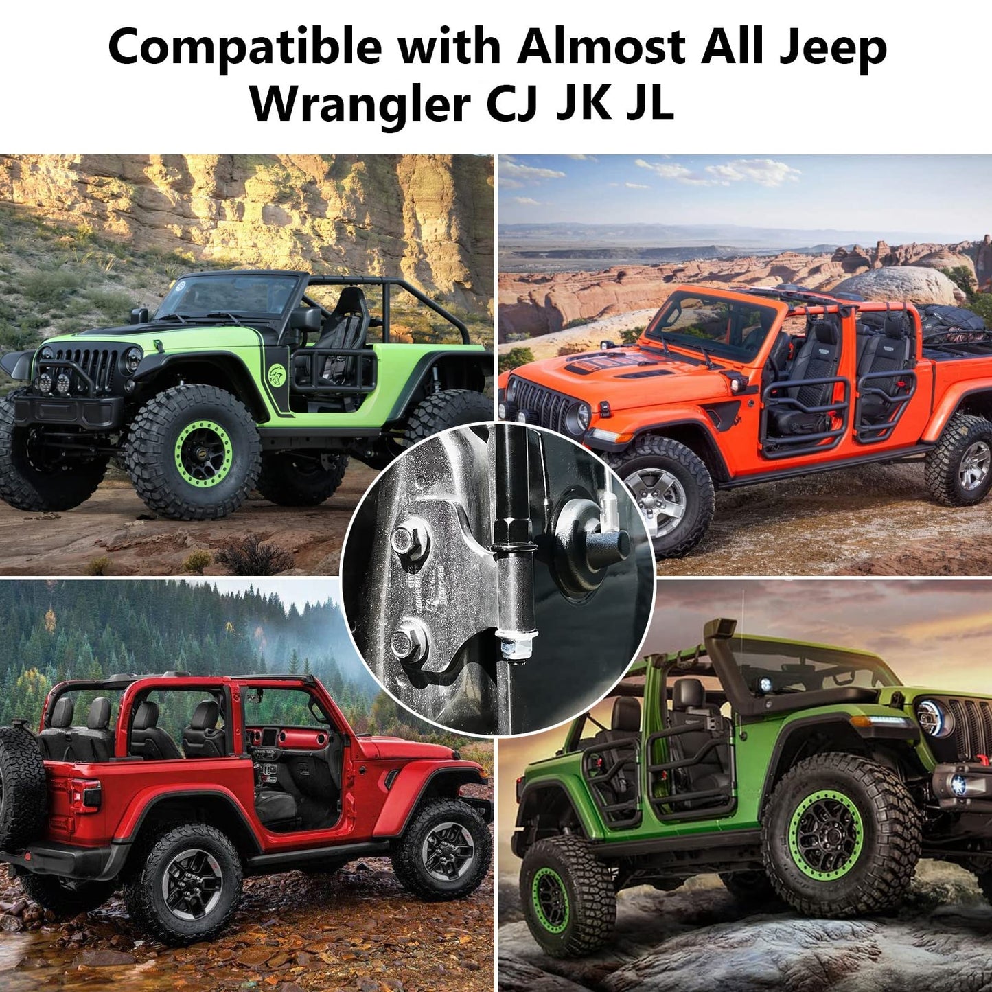 Jeep Wrangler JK JL Unlimited Hinge Side Mirrors