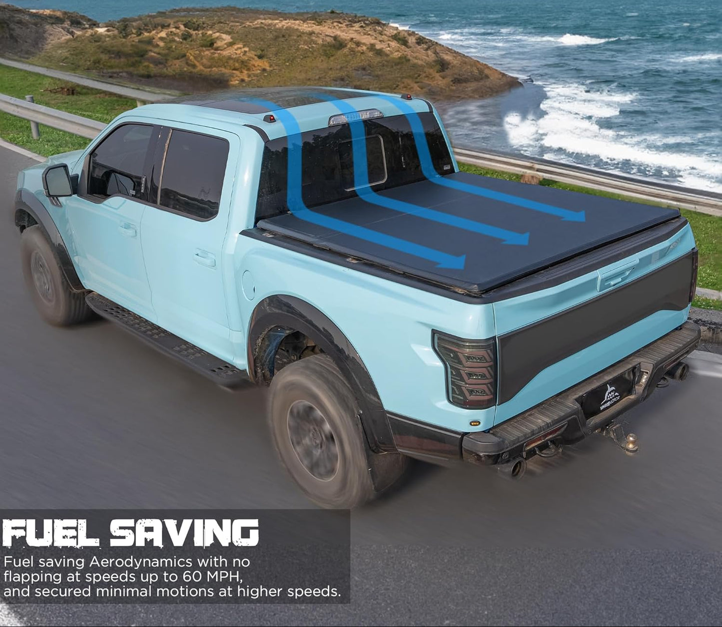 Soft Roll-Up Tonneau Cover for 2015-2026 Ford F-150 5.5' Short Bed