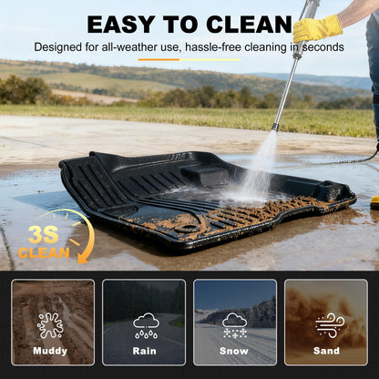 Floor Mats for 2021-2026 Ford Bronco Sport - 1st & 2nd Row, All-Weather Protection
