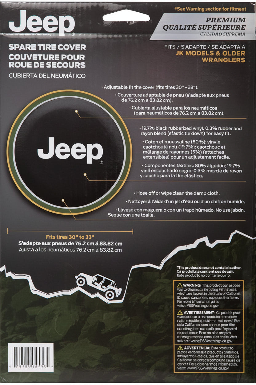 Jeep Premium Spare Tire Cover - 000793R01