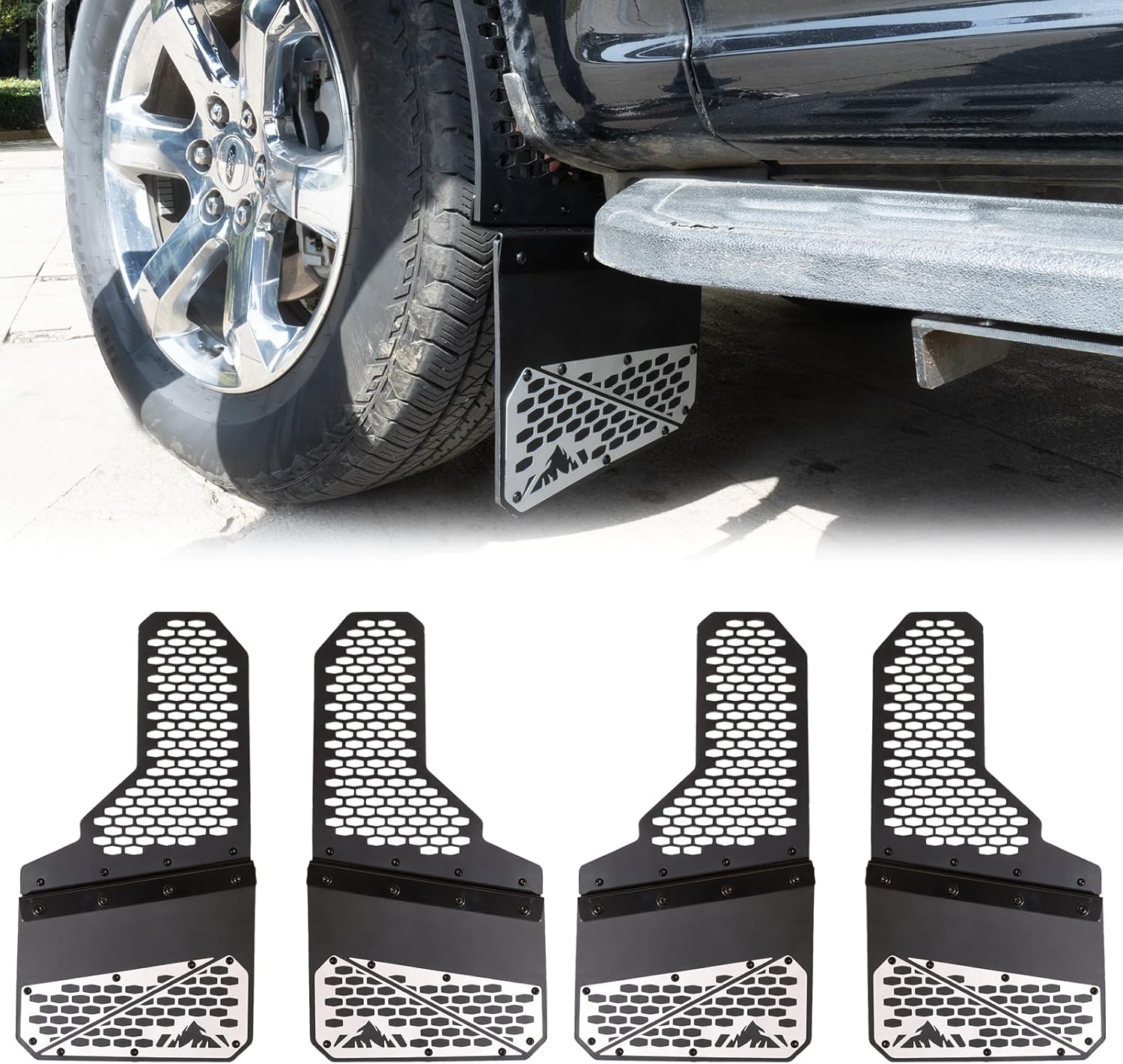 4X Truck Mud Flaps Splash Guards Universal for Pickup