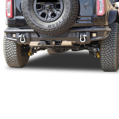 Armour Heavy Duty Matte Black Rear Bumper Kit for Ford Bronco