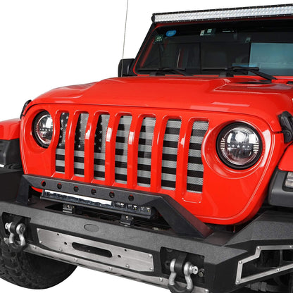 2018-2025 Jeep Gladiator JT / Wrangler JL Grille Insert - Faded US Flag Design
