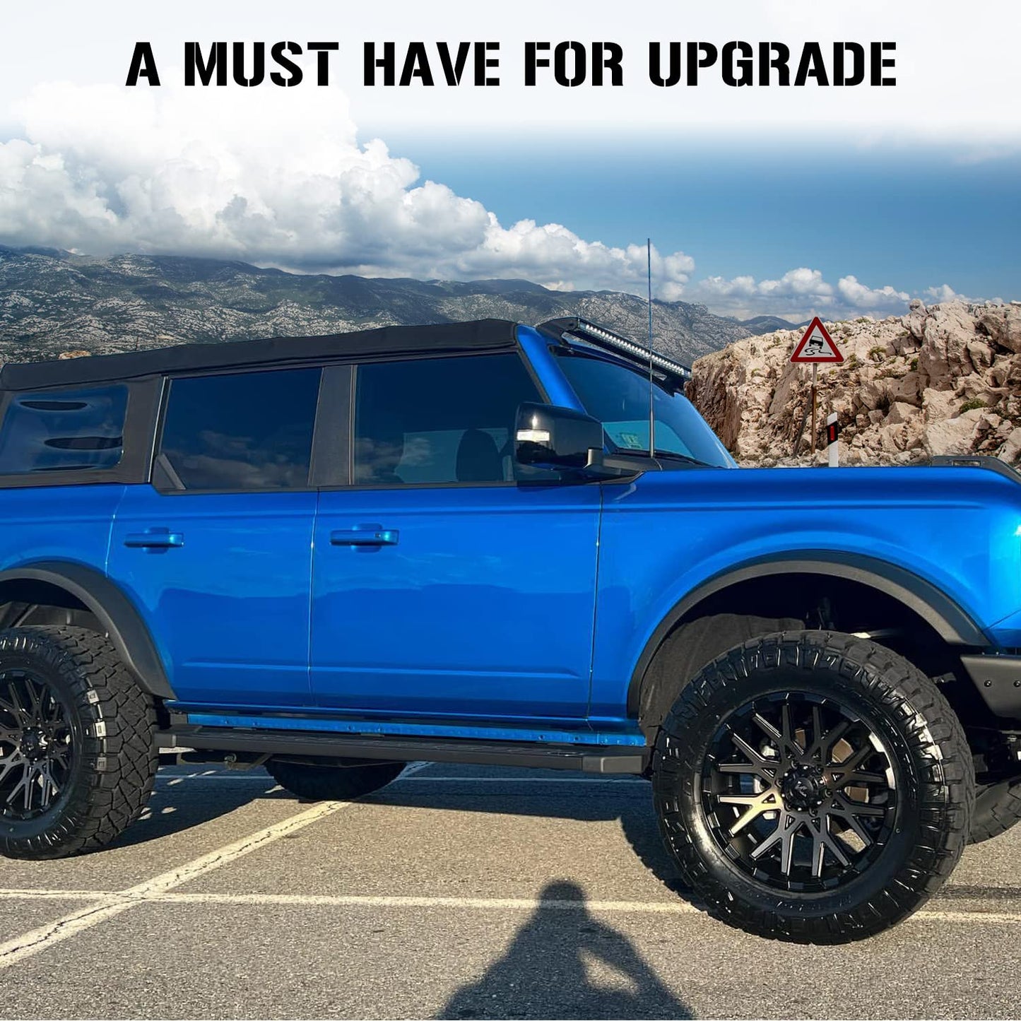 Running Boards for 2021-2026 Ford Bronco 4-Door - Side Step Bars
