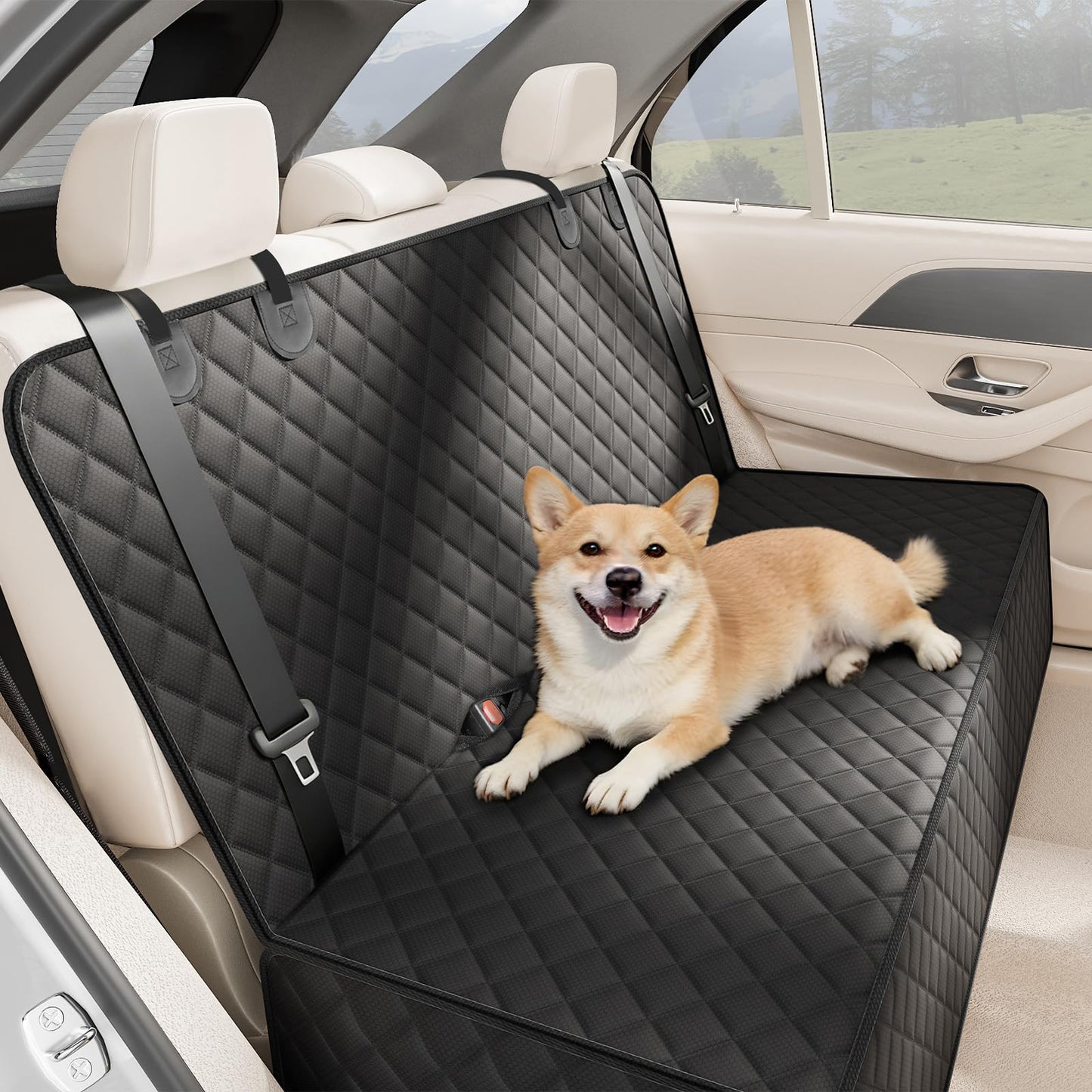2-Pack Waterproof Dog Front Seat Covers - Full Protection w/Side Flaps, Universal for Car/Truck/SUV