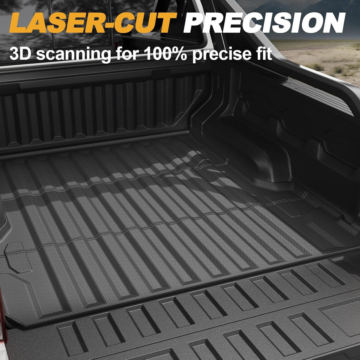 5FT Truck Bed Mat with Raised Edge for 2023 2024 Chevy Colorado/GMC Canyon Accessories
