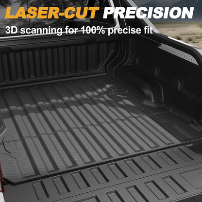 5FT Truck Bed Mat with Raised Edge for 2023 2024 Chevy Colorado/GMC Canyon Accessories